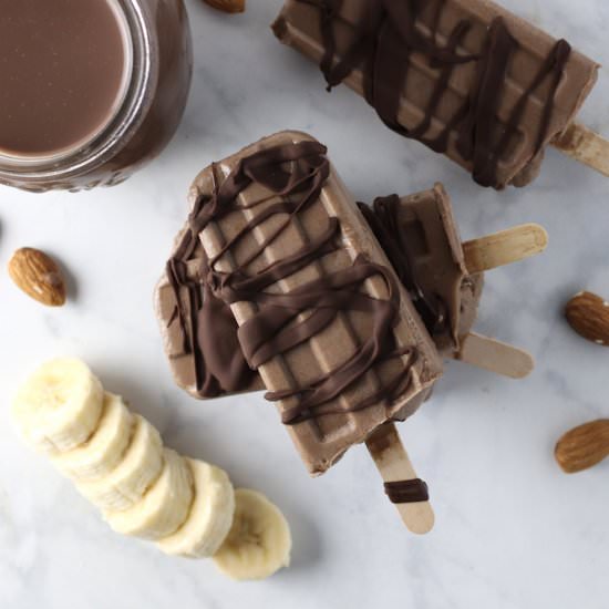 Healthy Chocolate Fudge Popsicles - Recipe photo by spinach4breakfast