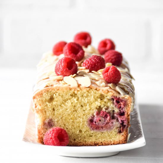 lemon raspberry almond cake - Recipe photo by PoLaBaker