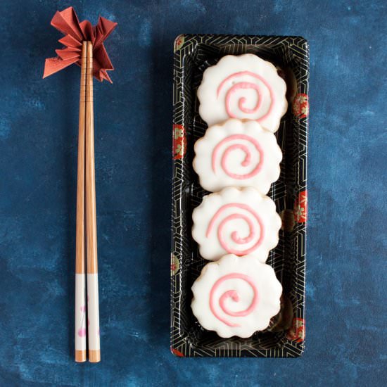 "narutomaki" shortbread cookies - Recipe photo by Wild wild whisk