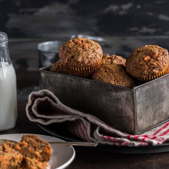 Whole Wheat Carrot Muffins - Recipe photo by cookwithmanali