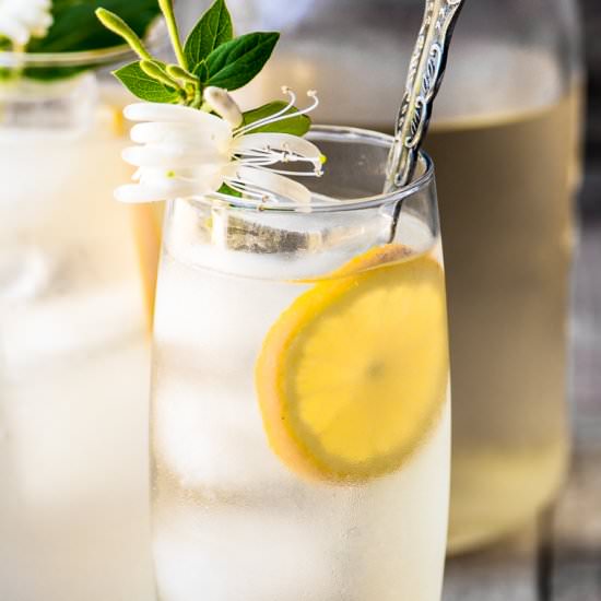Honeysuckle Vodka Lemonade - Recipe photo by theviewfromgreatisland
