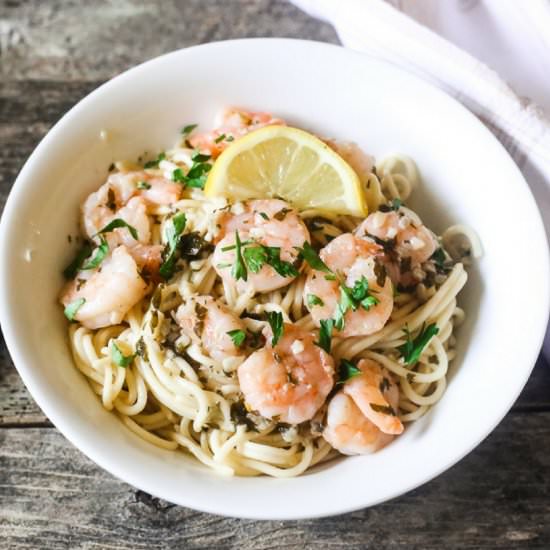 Easy Shrimp Scampi and Spaghetti - Recipe photo by everyday eileen