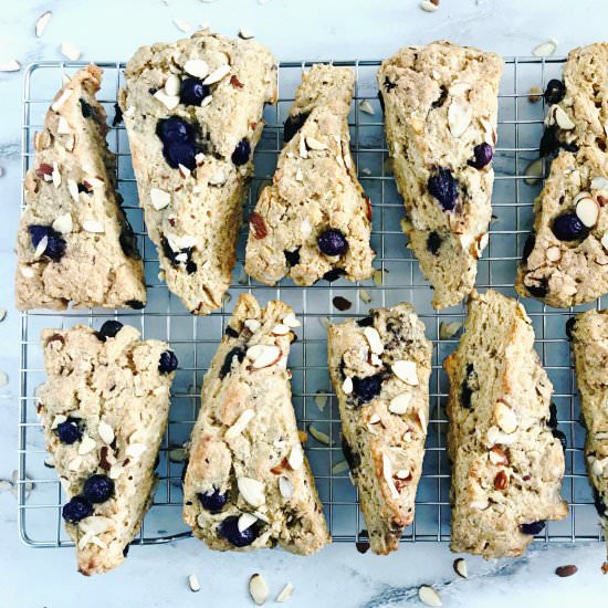 Blueberry Almond Scones - Recipe photo by bpoulsonrd