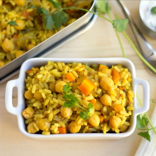 Garbanzo Beans Pulav - Recipe photo by srividhya