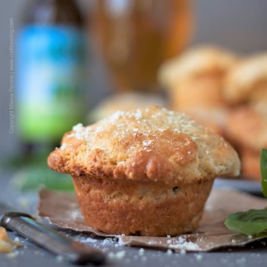 Mozzarella Stuffed Beer Muffins - Recipe photo by Craft Beering