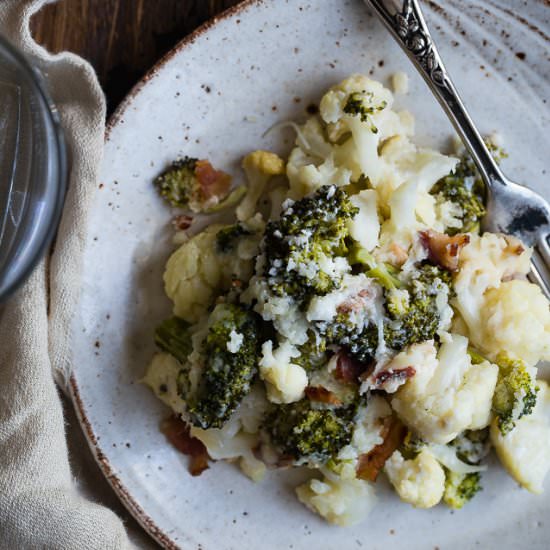 Broccoli Cauliflower Casserole - Recipe photo by foodfaithfitness