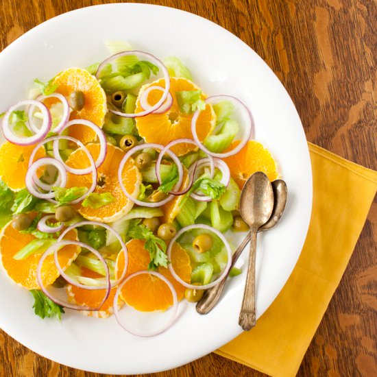 Easy Italian Celery & Orange Salad - Recipe photo by TspCurry