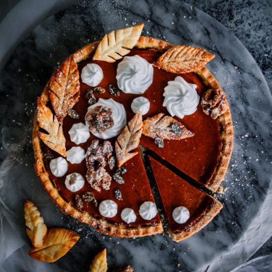 Vegan Pumpkin Pie - Recipe photo by Heypopsicle