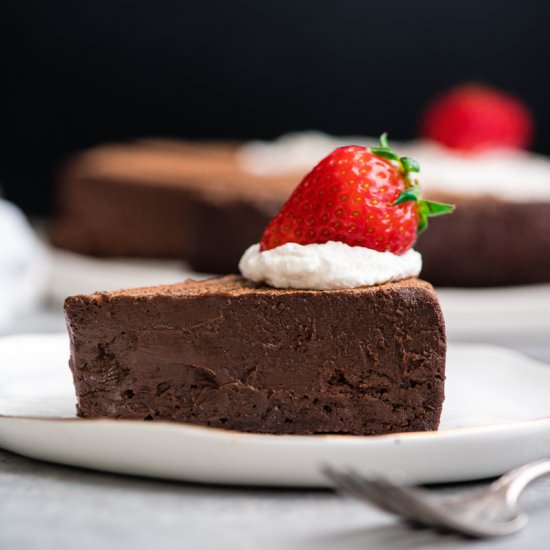 Flourless Chocolate Truffle Cake - Recipe photo by JoyFoodSunshine