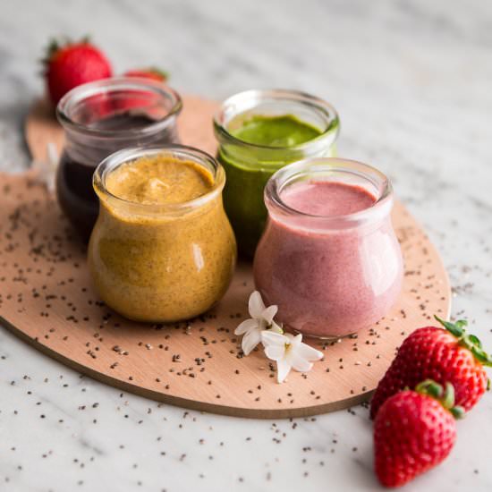 Homemade Chia Pudding Finger Paint - Recipe photo by JoyFoodSunshine