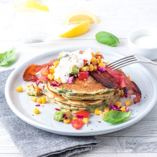 Ricotta Basil Pancakes - Recipe photo by Your Ultimate Menu