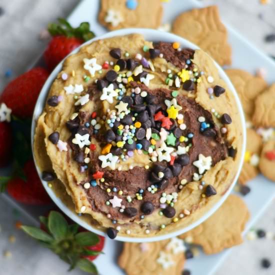 Healthy Funfetti Cake Batter Dip - Recipe photo by The Colorful Kitchen