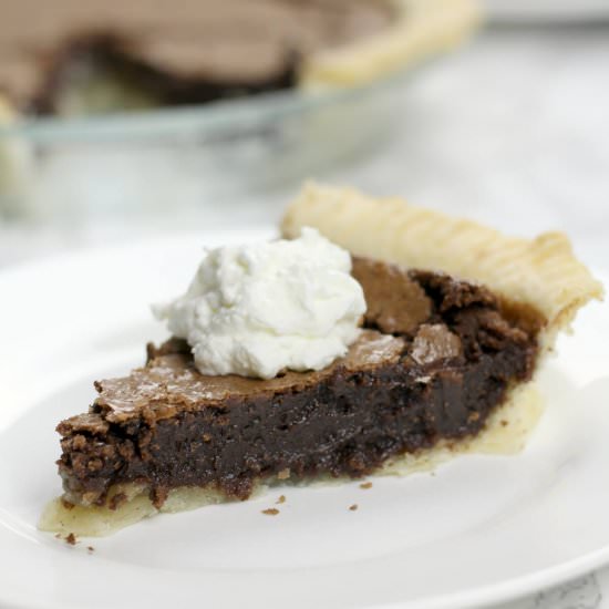 Fudge Pie with Cocoa - Recipe photo by southern food and fun