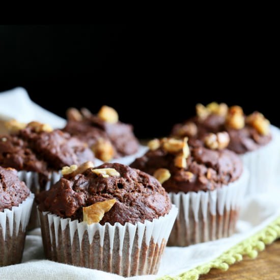 Peanut Butter Chocolate Muffins - Recipe photo by richa