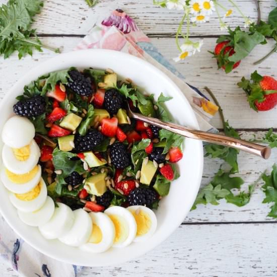 Baby Kale Berry Breakfast Salad - Recipe photo by Food to Feel Good