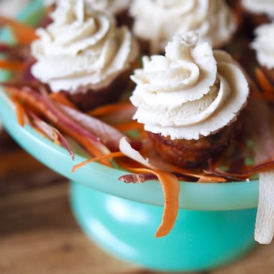 Coconut Flour Carrot Cake Cupcakes - Recipe photo by Food to Feel Good