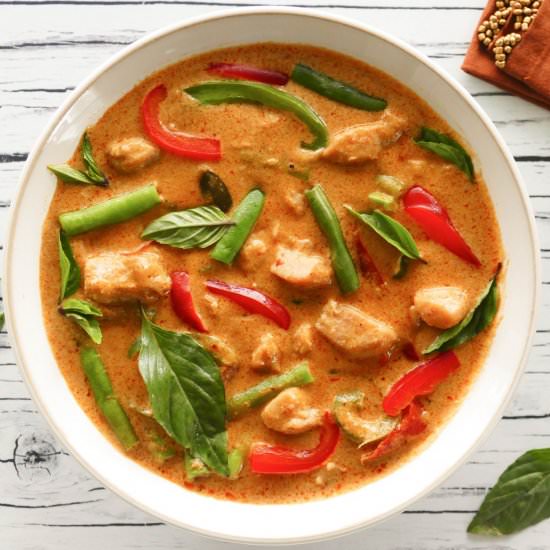 Instant Pot Thai Panang Curry - Recipe photo by PaintTheKitchenRed