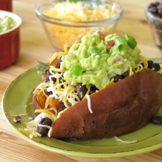 Mexican Stuffed Sweet Potato - Recipe photo by DinnerMom