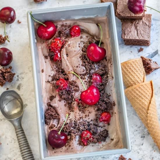 No Churn Black Forest Ice Cream - Recipe photo by LifemadeSweeter