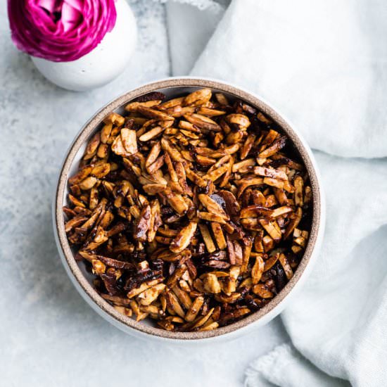 Easy Candied Almonds (Stovetop) - Recipe photo by JoyFoodSunshine