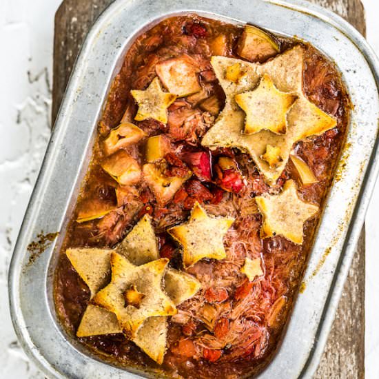 Rhubarb + Apple Pie - Recipe photo by TheFitFoodie
