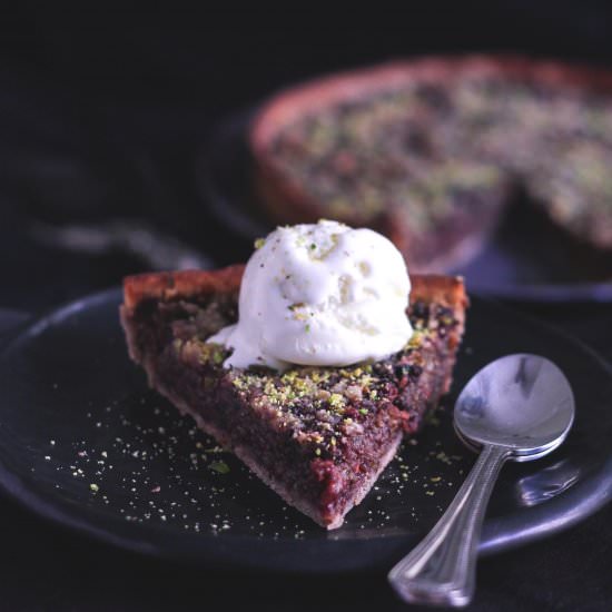 Glutenfree Mulberry Crumble Pie - Recipe photo by Tashasartisanfoods