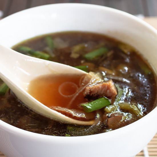 Japanese Onion Soup with Mushroom - Recipe photo by MasalaHerb