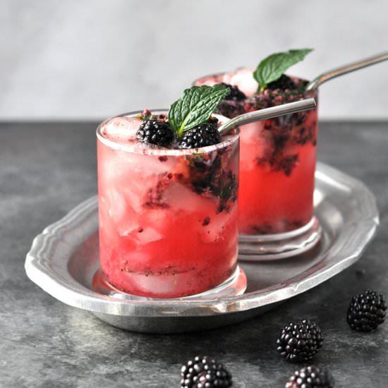 Black Pepper Blackberry Vodka Drink - Recipe photo by Peace Love and Low Carb