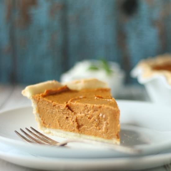 Gluten Free Pumpkin Pie - Recipe photo by Officially Gluten Free