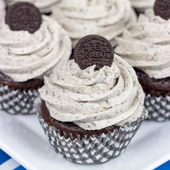 Oreo Cupcakes - Recipe photo by spicedblog