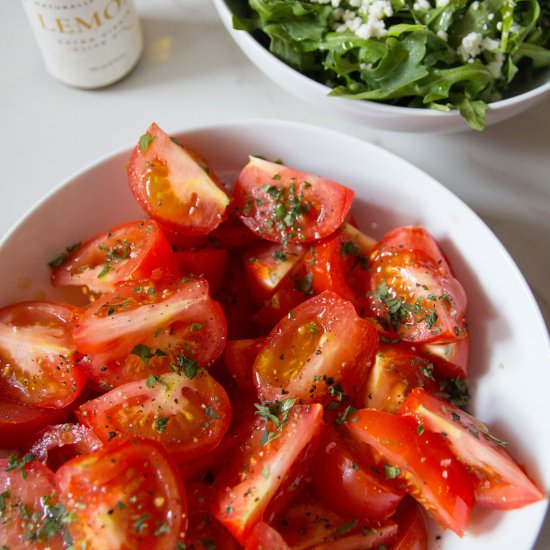 Greek Tomato Salad - Recipe photo by healthyharvest