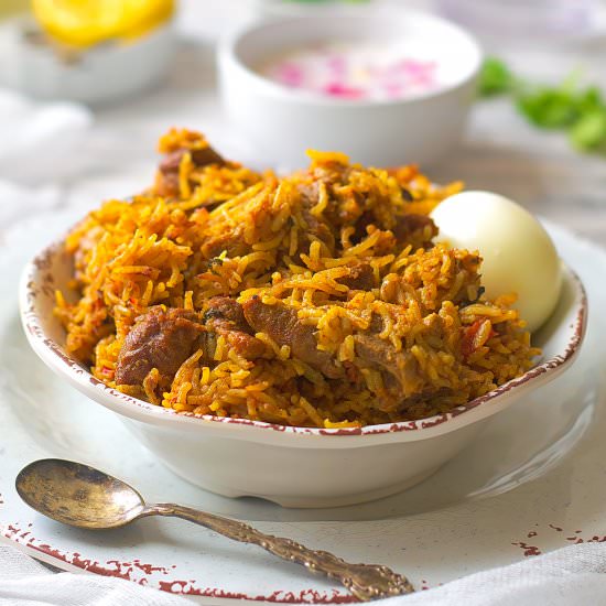 Easy Mutton/Goat Biryani - Recipe photo by Abi Guna