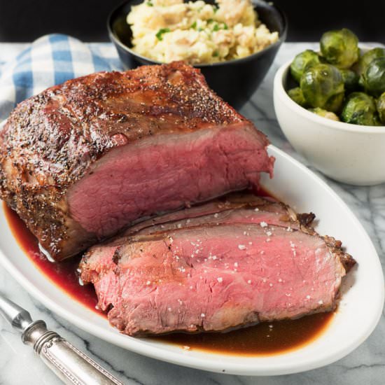roast beef with demi-glace - Recipe photo by glebekitchen