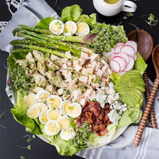 Spring Cobb Salad - Recipe photo by Kiwi and Carrot