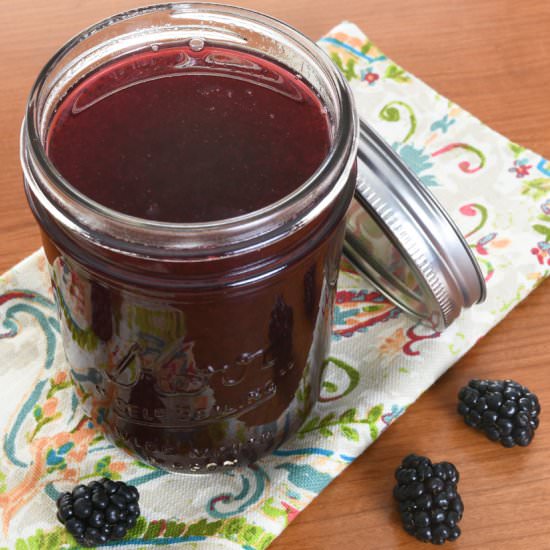 Blackberry Simple Syrup - Recipe photo by For the Love of Cooking