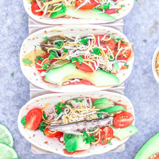 easy fish tacos w jalapeno sardines - Recipe photo by killingthyme