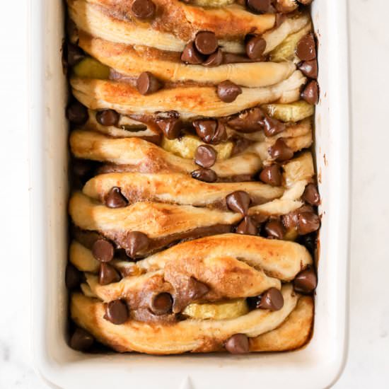 Vegan Chunky Monkey Pull Apart Bread - Recipe photo by dessertswithbenefits