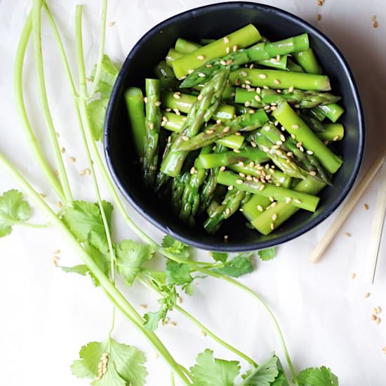 Sesame Asparagus - Recipe photo by thygoodness