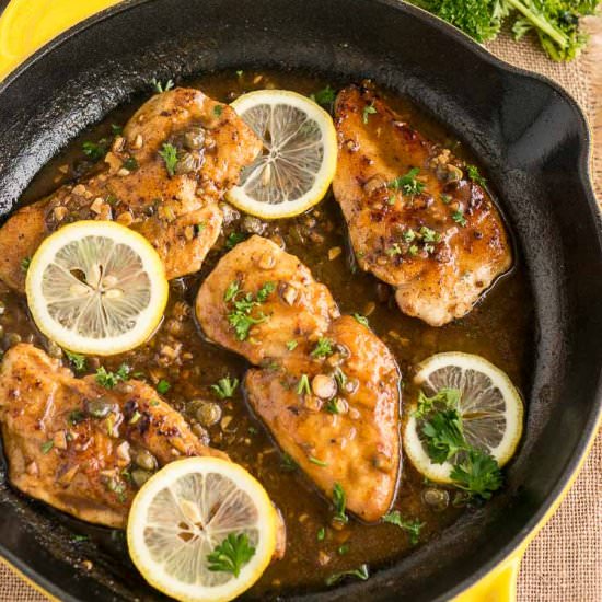 Chicken Piccata - Recipe photo by Delicious Meets Healthy