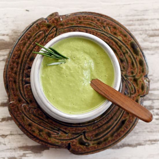 Kale-Stem Creamy Sauce - Recipe photo by geekypoet