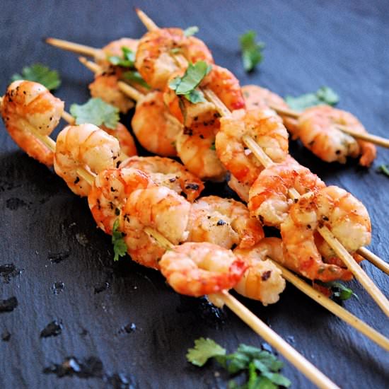 Scrumptious Prawn Skewers - Recipe photo by YourFoodFantasy