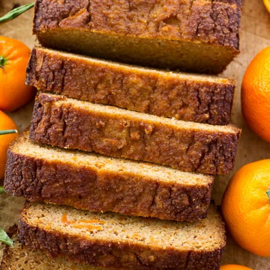 CARROT ORANGE BREAD - Recipe photo by ACleanBake