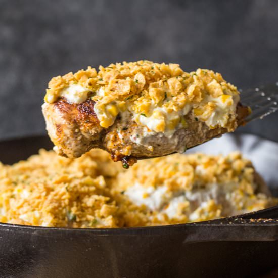 Creamy Cheesy Frito Chicken Skillet - Recipe photo by lovelylittlekitchen