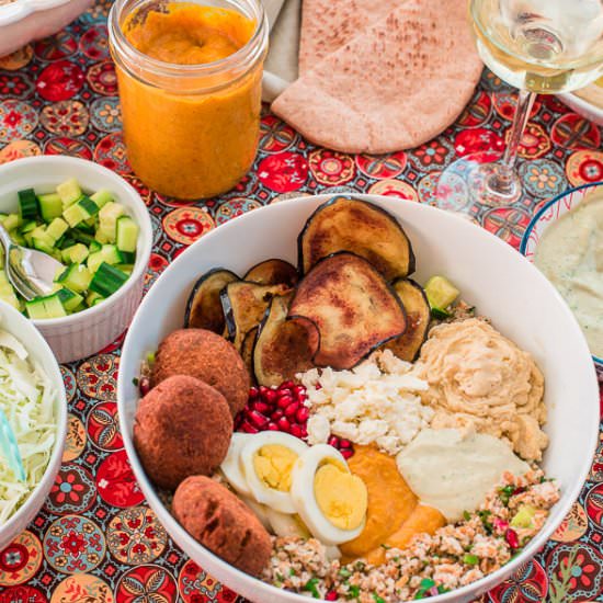 Sabich Bowls - Recipe photo by senseandedibility