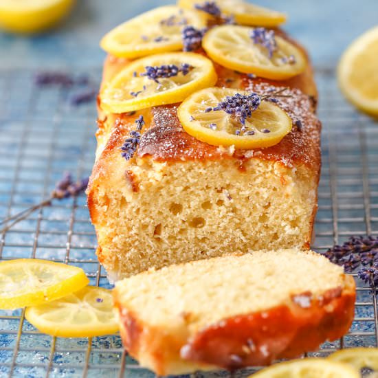 easy lemon lavender loaf - Recipe photo by Happy Foods Tube