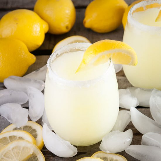Boozy Lemonade Slushies - Recipe photo by SeasonedSprinkles
