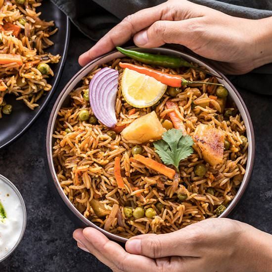 Easy Instant Pot Vegetable Biryani - Recipe photo by cookwithmanali
