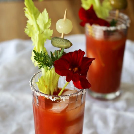Becky's Bloody Mary - Recipe photo by Hilah Cooking