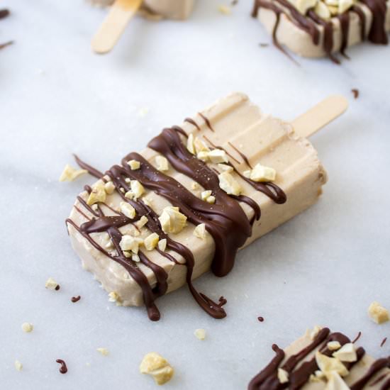 PB Banana Yogurt Popsicles - Recipe photo by Unusuallylovely