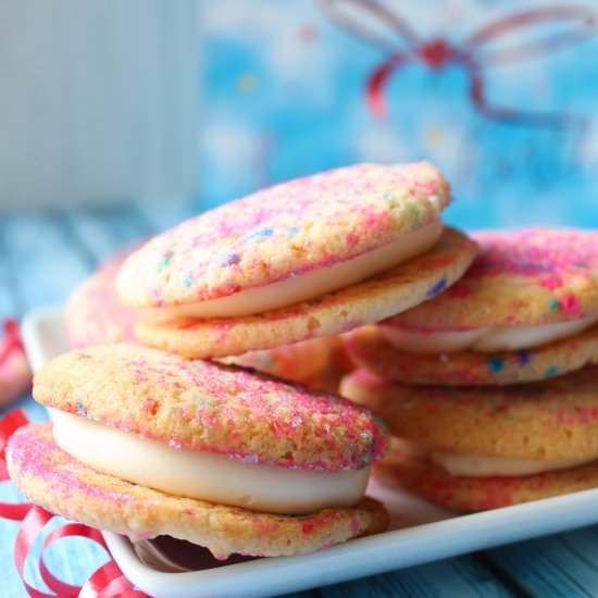 Confetti Cookie Sandwiches - Recipe photo by mysimplysweetlife